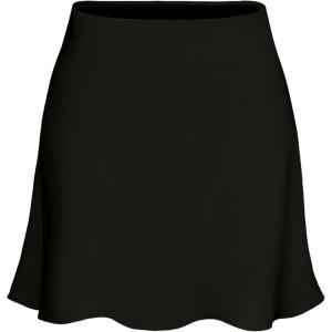 imageALCEA ROSEA Womens Elegant Silky Satin Mini Skirt High Waist Short Skirt Leopard Print Mini A Line Skirts for WomenBlack