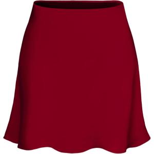 imageALCEA ROSEA Womens Elegant Silky Satin Mini Skirt High Waist Short Skirt Leopard Print Mini A Line Skirts for WomenBurgundy