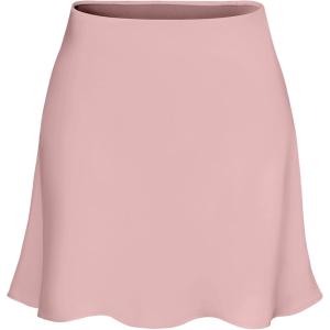 imageALCEA ROSEA Womens Elegant Silky Satin Mini Skirt High Waist Short Skirt Leopard Print Mini A Line Skirts for WomenNude Pink