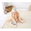 imageALCEA ROSEA UnisexBaby Newborn Panda Print Hooded Baby Blanket Organic Cotton Wearable Blanket Sleep Bag Blanket Sleeper for Baby PandaElephant