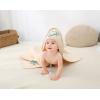 imageALCEA ROSEA UnisexBaby Newborn Panda Print Hooded Baby Blanket Organic Cotton Wearable Blanket Sleep Bag Blanket Sleeper for Baby PandaElephant
