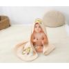 imageALCEA ROSEA UnisexBaby Newborn Panda Print Hooded Baby Blanket Organic Cotton Wearable Blanket Sleep Bag Blanket Sleeper for Baby PandaTiger