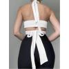 imageALCEA ROSEA Sexy Satin Crop Tops for Women Sleeveless Deep V Neck Cami Tank Top Chic Slim Fitted Cropped Camisole1829black