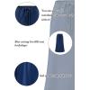 imageALCEA ROSEA Womens Maxi Satin Silky Skirt Elastic Drawstring Flared High Waisted Aline Elegant Wedding Long Skirts 7820Navy