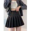 imageALCEA ROSEA Womens Pleated Mini Skirts High Waisted ALine Skirts for Skater Tennis School Cheerleader Short Skirts 7859Black