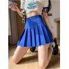 imageALCEA ROSEA Womens Pleated Mini Skirts High Waisted ALine Skirts for Skater Tennis School Cheerleader Short Skirts 7859Blue
