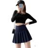 imageALCEA ROSEA Womens Pleated Mini Skirts High Waisted ALine Skirts for Skater Tennis School Cheerleader Short Skirts 7859Navy