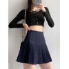 imageALCEA ROSEA Womens Pleated Mini Skirts High Waisted ALine Skirts for Skater Tennis School Cheerleader Short Skirts 7859Navy