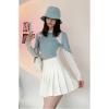 imageALCEA ROSEA Womens Pleated Mini Skirts High Waisted ALine Skirts for Skater Tennis School Cheerleader Short Skirts 7859White