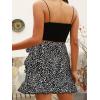 imageALCEA ROSEA Womens Summer Wrap Floral High Waist Ruffle Short Mini Skirts 7892Black