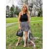 imageALCEA ROSEA Womens Summer Wrap Floral High Waist Ruffle Short Mini Skirts 7892Black