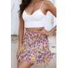 imageALCEA ROSEA Womens Summer Wrap Floral High Waist Ruffle Short Mini Skirts 7892Light Purple