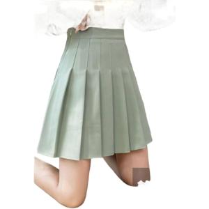 imageALCEA ROSEA Womens Pleated Mini Skirts High Waisted ALine Skirts for Skater Tennis School Cheerleader Short Skirts 7859Green