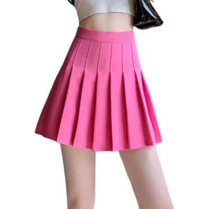 imageALCEA ROSEA Womens Pleated Mini Skirts High Waisted ALine Skirts for Skater Tennis School Cheerleader Short Skirts 7859Rose