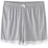 imageALCEA ROSEA Pajamas Shorts Women Sleeping Wear PJ Bottoms Plus Size SXXLGrey Melange Short