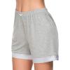 imageALCEA ROSEA Pajamas Shorts Women Sleeping Wear PJ Bottoms Plus Size SXXLGrey Short 01