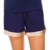 imageALCEA ROSEA Pajamas Shorts Women Sleeping Wear PJ Bottoms Plus Size SXXLNavy Short 01