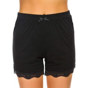 imageALCEA ROSEA Pajamas Shorts Women Sleeping Wear PJ Bottoms Plus Size SXXLBlack Short 01