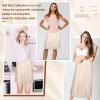 imageALCEA ROSEA Half Slips for Women Under Dresses Skirt Extenders Skirt Womens Half Slip Satin Anti Static Lace UnderskirtBeige40