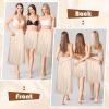 imageALCEA ROSEA Half Slips for Women Under Dresses Skirt Extenders Skirt Womens Half Slip Satin Anti Static Lace UnderskirtBeige60