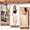 imageALCEA ROSEA Half Slips for Women Under Dresses Skirt Extenders Skirt Womens Half Slip Satin Anti Static Lace UnderskirtBeige90