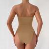imageALCEA ROSEA Womens Strapless Bodysuit Sexy Deep V Neck Thong Tummy Control Shapewear with Underwire 1839Beige1838