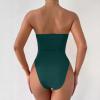 imageALCEA ROSEA Womens Strapless Bodysuit Sexy Deep V Neck Thong Tummy Control Shapewear with Underwire 1839Dark Green1838