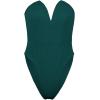 imageALCEA ROSEA Womens Strapless Bodysuit Sexy Deep V Neck Thong Tummy Control Shapewear with Underwire 1839Dark Green1838