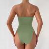 imageALCEA ROSEA Womens Strapless Bodysuit Sexy Deep V Neck Thong Tummy Control Shapewear with Underwire 1839Light Green1838
