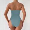 imageALCEA ROSEA Womens Strapless Bodysuit Sexy Deep V Neck Thong Tummy Control Shapewear with Underwire 1839Sky Blue1838