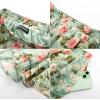 imageALCEA ROSEA Womens Ruffled HighWaisted Long Floral Printed Midi SkirtGrass Green