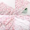 imageALCEA ROSEA Womens Ruffled HighWaisted Long Floral Printed Midi SkirtPink