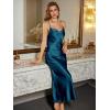 imageALCEA ROSEA Womens Satin Nightgown Sexy Silky Cowl Neck Slip Dress Lingerie Sleepwear 39223922blue