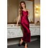 imageALCEA ROSEA Womens Satin Nightgown Sexy Silky Cowl Neck Slip Dress Lingerie Sleepwear 39223922wine Red