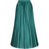 imageALCEA ROSEA Womens Pleated Midi Skirt High Waist Knitted Solid Casual Skirt 7855Dark Green7855