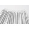 imageALCEA ROSEA Womens Pleated Midi Skirt High Waist Knitted Solid Casual Skirt 7855White7855