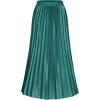 imageALCEA ROSEA Womens Pleated Midi Skirt High Waist Knitted Solid Casual Skirt 7855Dark Green7855