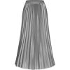 imageALCEA ROSEA Womens Pleated Midi Skirt High Waist Knitted Solid Casual Skirt 7855Grey7855