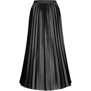 imageALCEA ROSEA Womens Pleated Midi Skirt High Waist Knitted Solid Casual Skirt 7855Black7855