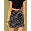 imageALCEA ROSEA Women Faux Suede Mini Skirt High Waist Side Split Zipper Bodycon Short SkirtDark Gray