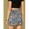 imageALCEA ROSEA Women Faux Suede Mini Skirt High Waist Side Split Zipper Bodycon Short SkirtGrey