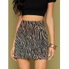 imageALCEA ROSEA Women Faux Suede Mini Skirt High Waist Side Split Zipper Bodycon Short SkirtJet Black