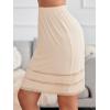 imageALCEA ROSEA Womens Half Slips for Under Dresses Skirt Extenders Lace Midi Underskirt Skirt 7872Beige