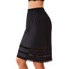 imageALCEA ROSEA Womens Half Slips for Under Dresses Skirt Extenders Lace Midi Underskirt Skirt 7872Black