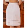 imageALCEA ROSEA Womens Half Slips for Under Dresses Skirt Extenders Lace Midi Underskirt Skirt 7872White