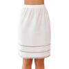 imageALCEA ROSEA Womens Half Slips for Under Dresses Skirt Extenders Lace Midi Underskirt Skirt 7872White