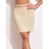imageALCEA ROSEA Womens Half Slips for Underskirt Non Cling Floral Lace Trim Waistband Slip Skirt 7871Beige