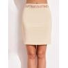imageALCEA ROSEA Womens Half Slips for Underskirt Non Cling Floral Lace Trim Waistband Slip Skirt 7871Beige
