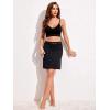 imageALCEA ROSEA Womens Half Slips for Underskirt Non Cling Floral Lace Trim Waistband Slip Skirt 7871Black