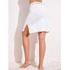 imageALCEA ROSEA Womens Half Slips for Underskirt Non Cling Floral Lace Trim Waistband Slip Skirt 7871White